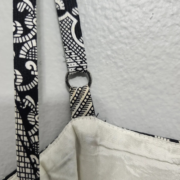 Trina turk women's mini dress size 8 floral black and white( FLAW ) - Picture 10 of 13